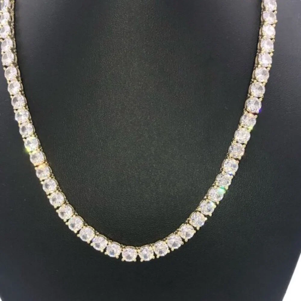 18k 72ct Tennis Necklace - Picture 2 of 12
